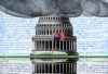 Illustration on American democracy by Alexander Hunter/The Washington Time
