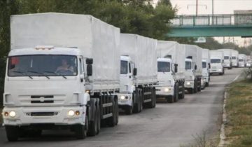 Rusia envía ayuda humanitaria a la población civil en Ucrania.