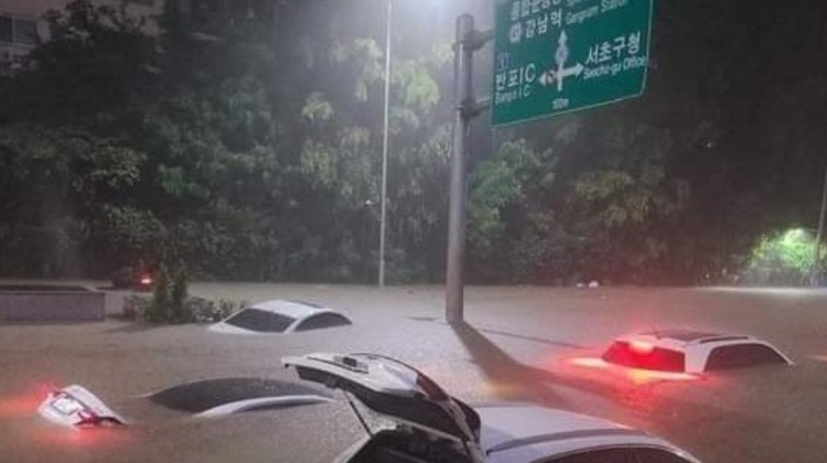 Capital de Corea del Sur bajo el agua